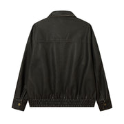 Men's Distressed Motorcycle Jacket