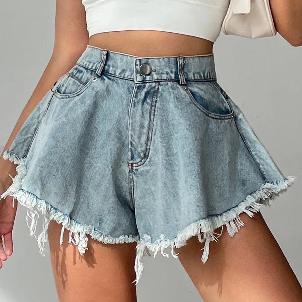 Women's Umbrella Denim Shorts