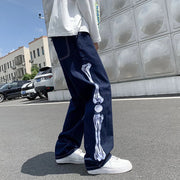 Men's Skeleton Embroidery Jeans