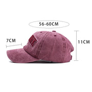 Men/Women Washed Cotton Baseball Cap