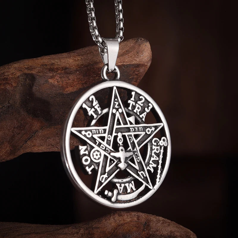 Stainless Steel Witchcraft Pendant