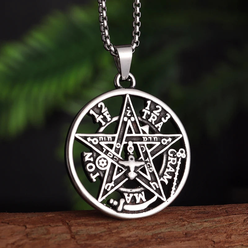 Stainless Steel Witchcraft Pendant