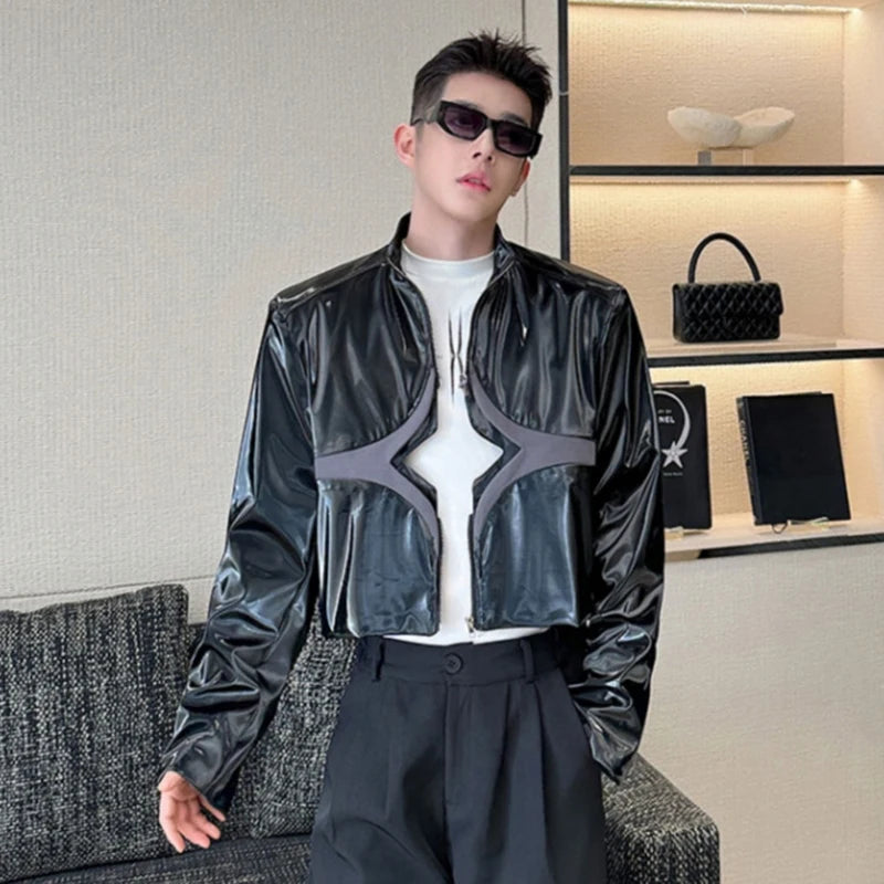 Korean Style Men's PU Leather Jacket