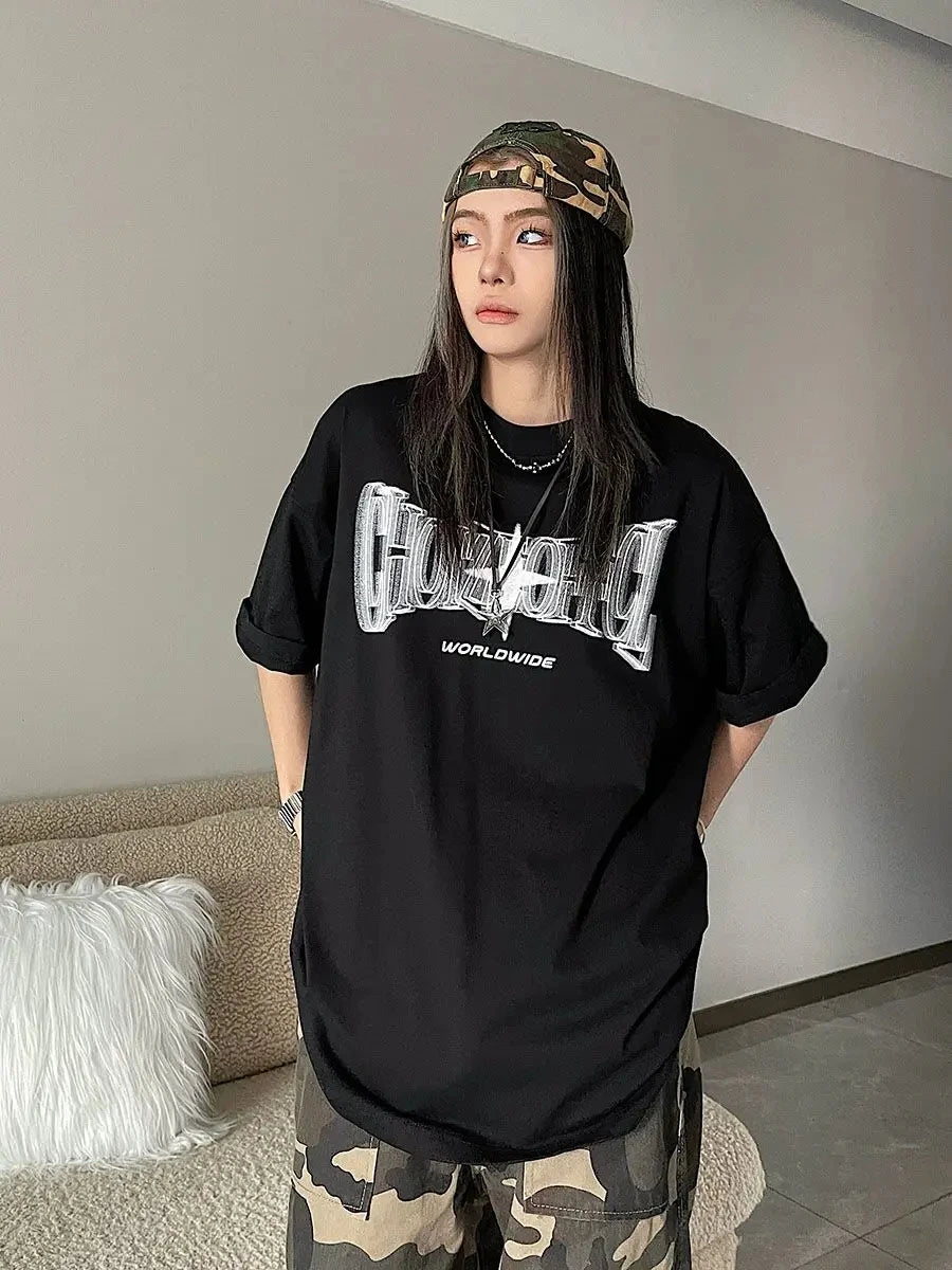 Korean Vintage Streetwear T-Shirt