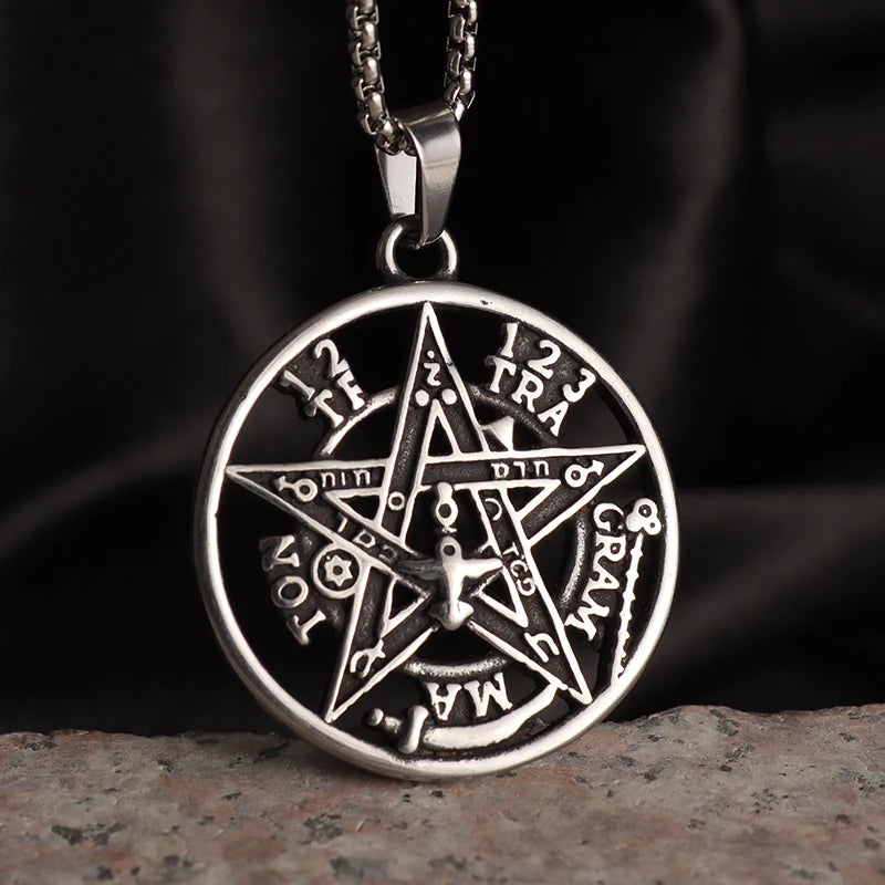 Stainless Steel Witchcraft Pendant