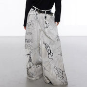 Men's Hand-Painted Oversize Jeans