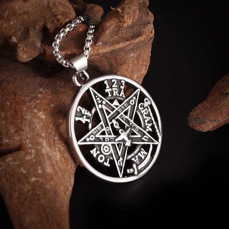 Stainless Steel Witchcraft Pendant